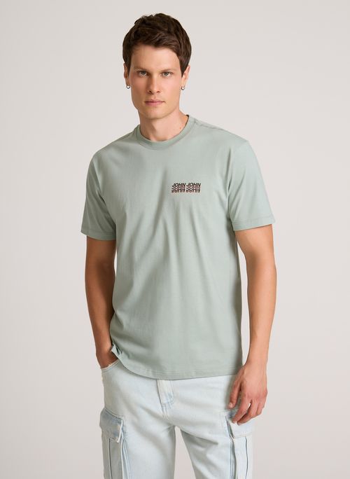 Camiseta Regular Fit Vintage Repeat John John Masculina