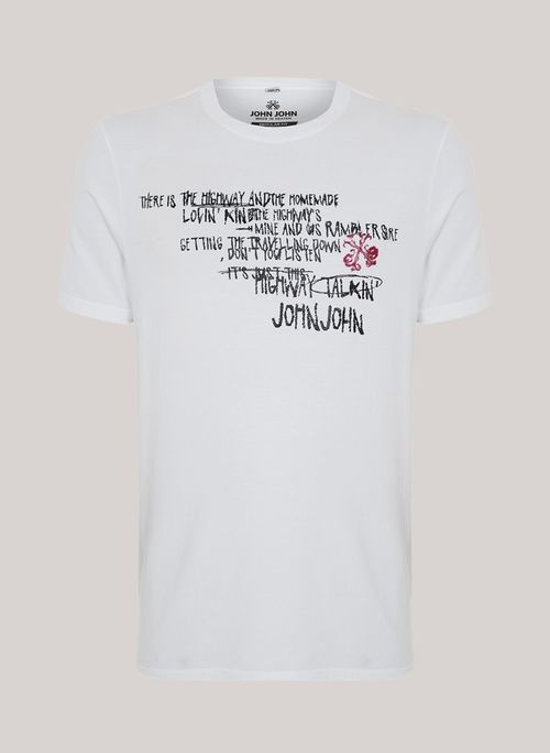 Camiseta Regular Fit Scratchs John John Masculina