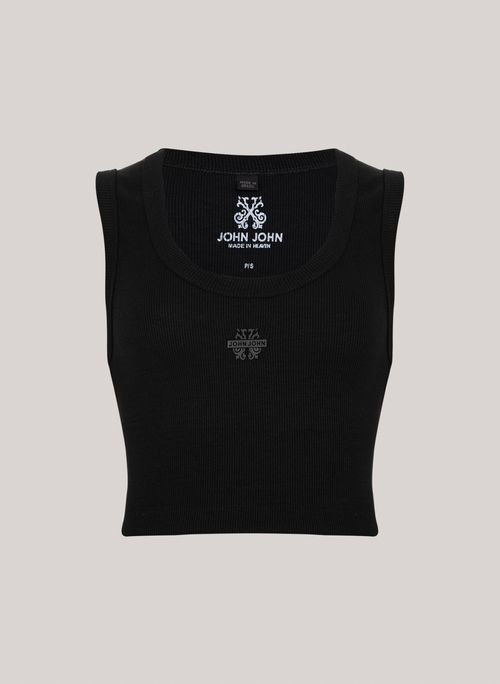 Regata Cropped Transfer Black John John Feminina