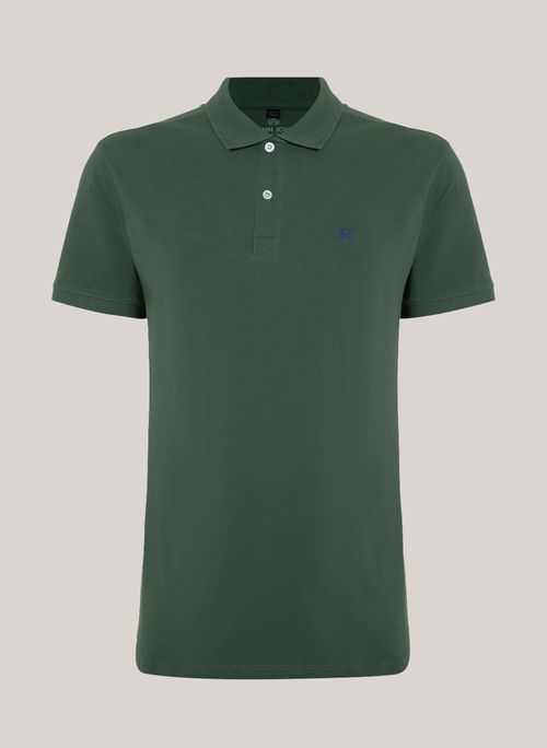 Polo Slim Fit New Way Verde John John Masculina