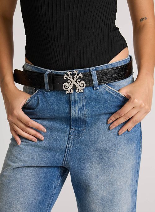 Belt Chave Crystal Black John John Feminino