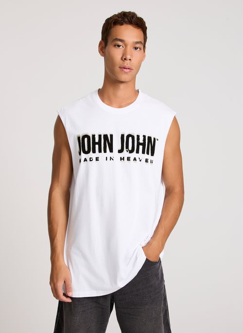 Regata Relaxed Fit Old Spray White John John Masculina