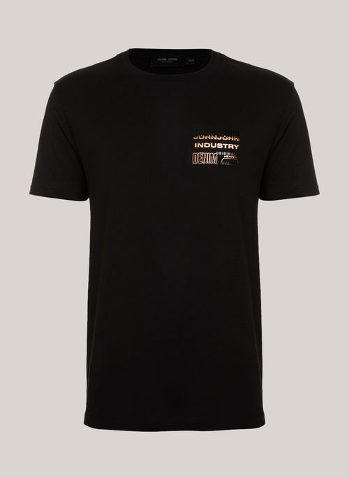 Camiseta Pima Regular Fit Industry 06 Black John John Masculina