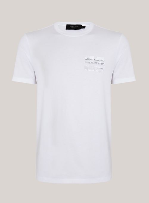 Camiseta Pima Regular Fit Industry 06 White John John Masculina