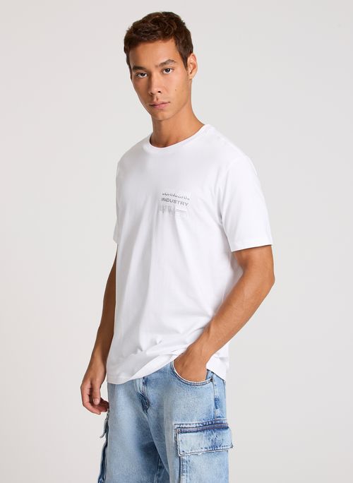 Camiseta Pima Regular Fit Industry 06 White John John Masculina