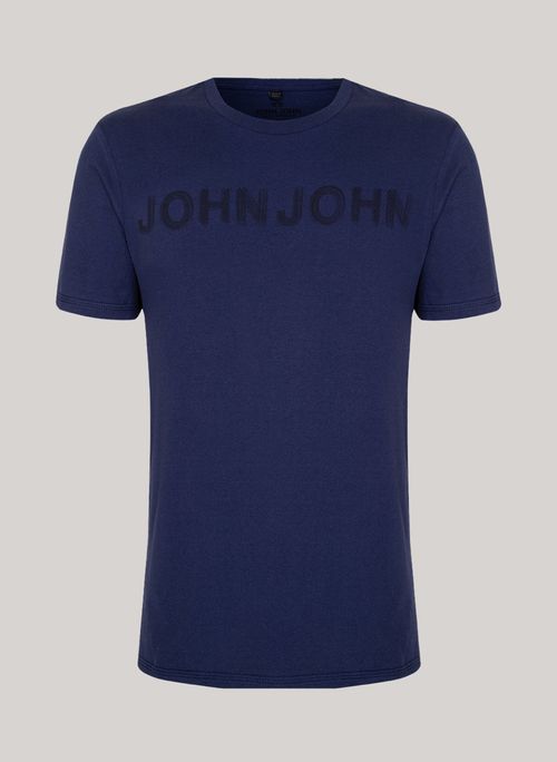 Camiseta Regular Fit John Brush Azul John John Masculina