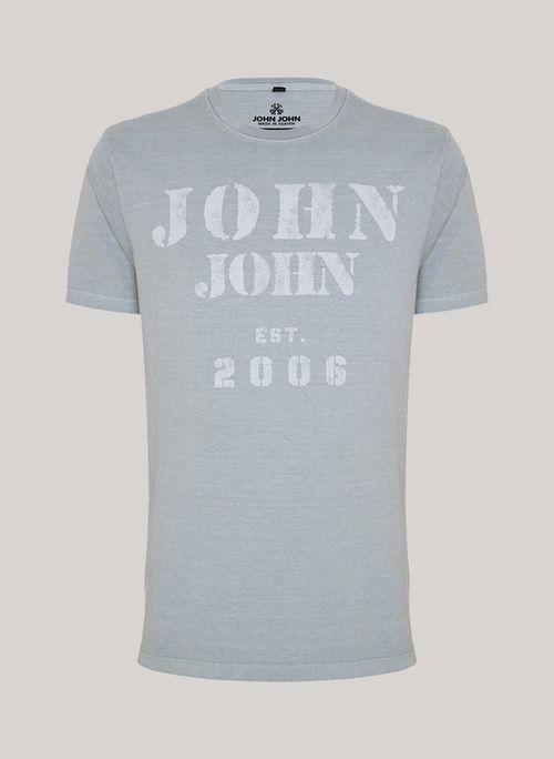 Camiseta Regular Fit Washed Militar John John Masculina