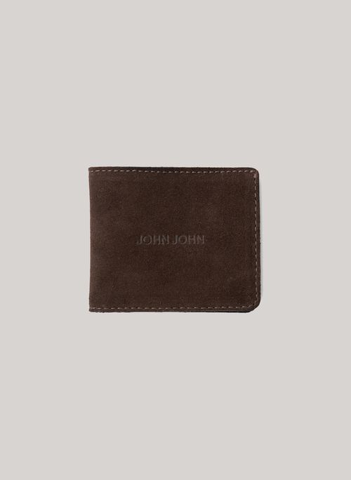 Carteira Suede Coffe John John Masculina