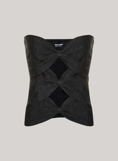 Top Justo Kinney Black John John Feminino