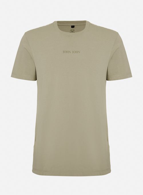Camiseta Regular Fit Clean Verde John John Masculina
