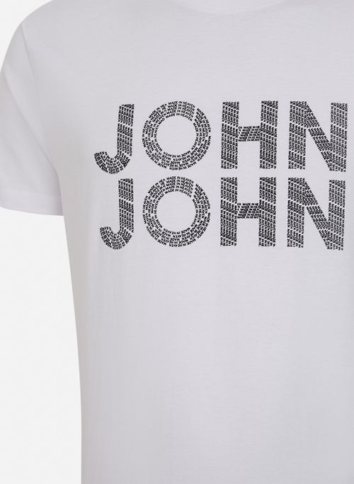 Camiseta Regular Fit Mini Letter John John Masculina