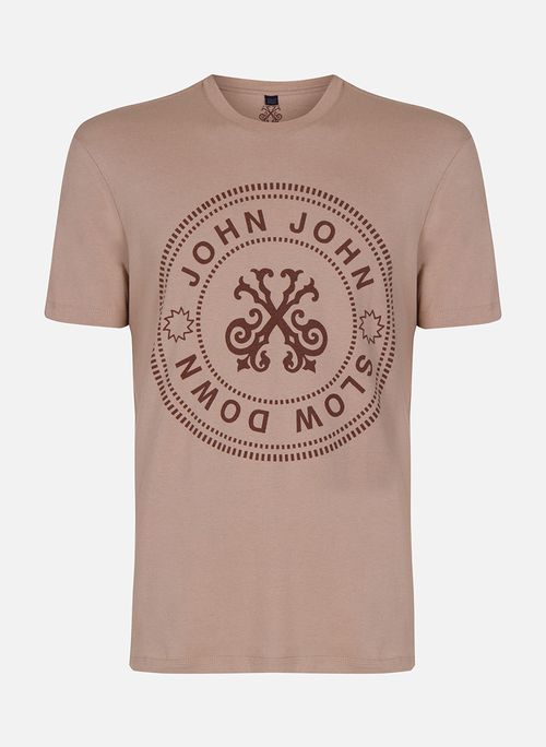 Camiseta Slim Fit Slow Down John John Masculina