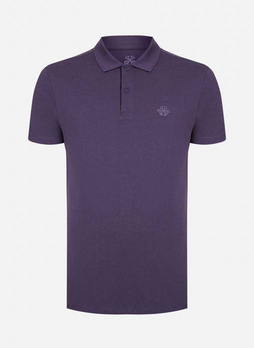 Polo Regular Fit Light Transfer Roxo John John Masculina
