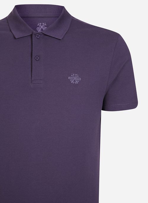 Polo Regular Fit Light Transfer Roxo John John Masculina