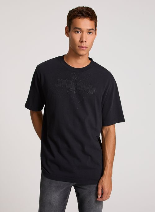 Camiseta Relaxed Fit Strass Glam John John Masculina