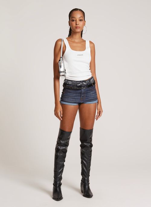 Shorts Jeans Reto Mini Suecia John John Feminino