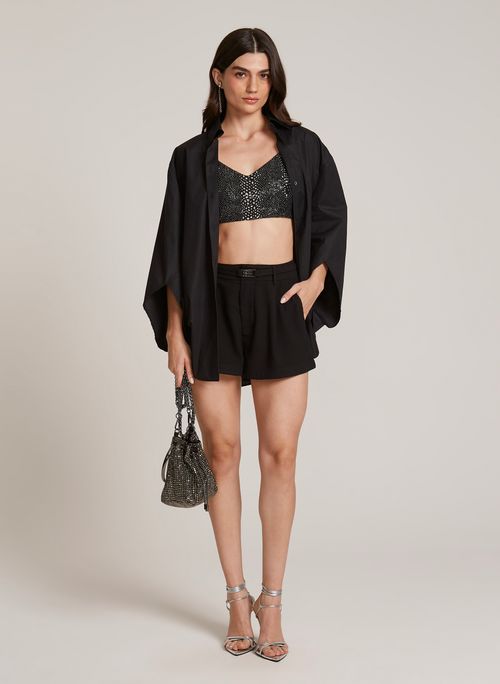 Shorts Reto Wiggle Black John John Feminino