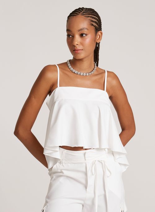 Blusa Fluída Billie Off John John Feminina