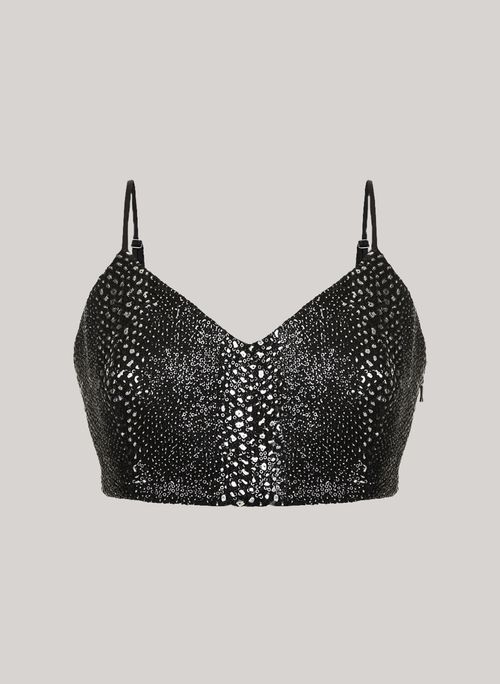 Blusa Cropped Narrow John John Feminina