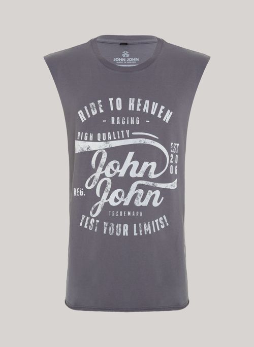 Regata Relaxed Fit Test Your Limits Cinza John John Masculina