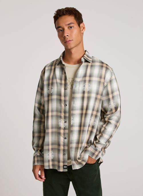 Camisa Relaxed Fit Key John John Masculina