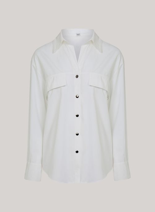 Camisa Ampla Billie Off John John Feminina