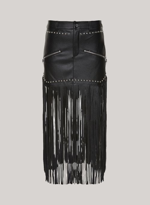Saia Justa Fringe John John Feminina