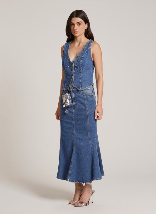 Saia Jeans Fashion Wyoming John John Feminina