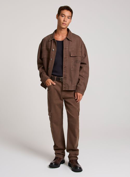 Calça Straight Casper Brown John John Masculina
