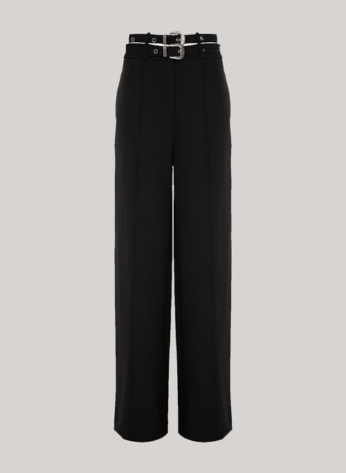 Calça Reta Buckle Up John John Feminina