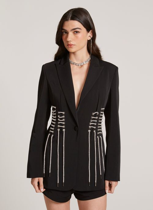 Blazer Alfaiataria Lace Dazzle John John Feminino