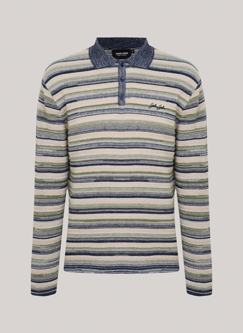 Suéter Relaxed Fit Tricot Polo Stripes John John Masculino
