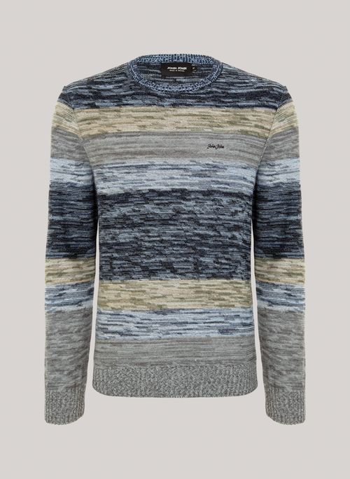 Suéter Regular Fit Tricot Wave Stripes John John Masculino
