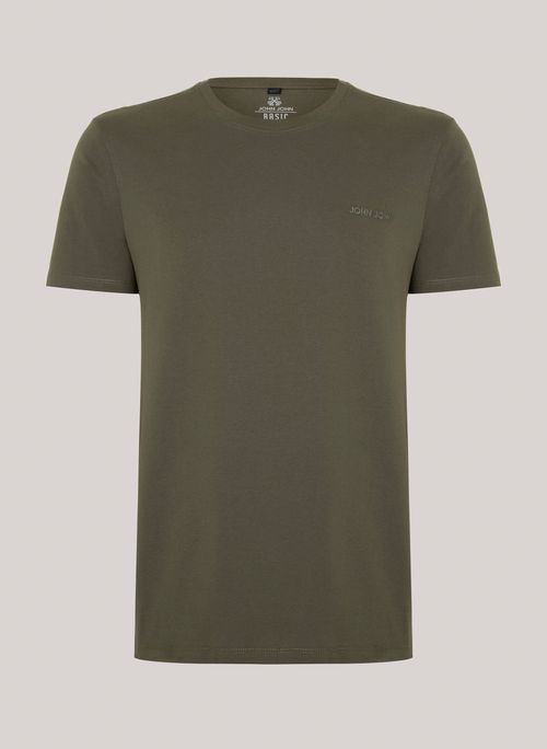 Camiseta Regulçar Fit New Dirty Verde John John Masculina
