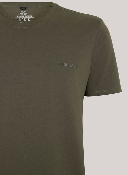 Camiseta Regulçar Fit New Dirty Verde John John Masculina