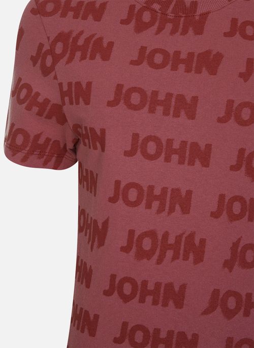 Camiseta Baby Tee Rosa John John Feminina