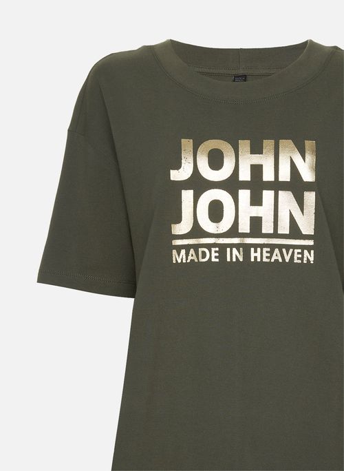Vestido Amplo Line Stone Verde John John Feminino