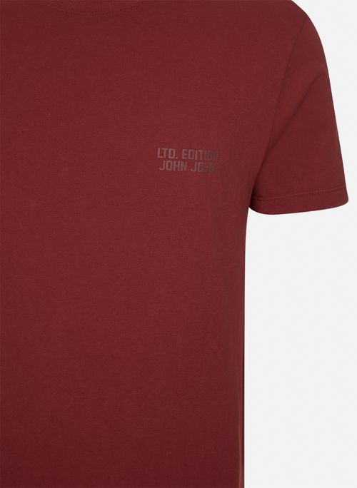 Camiseta Slim Fit LTD Edition Bordo John John Masculina