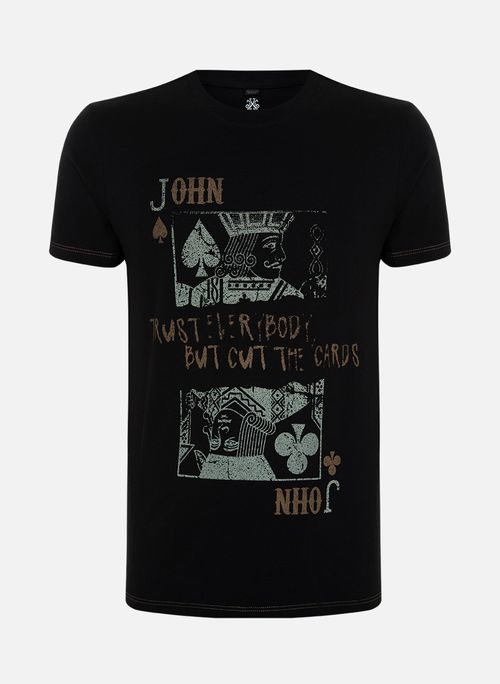Camiseta Slim Fit Double Card John John Masculina