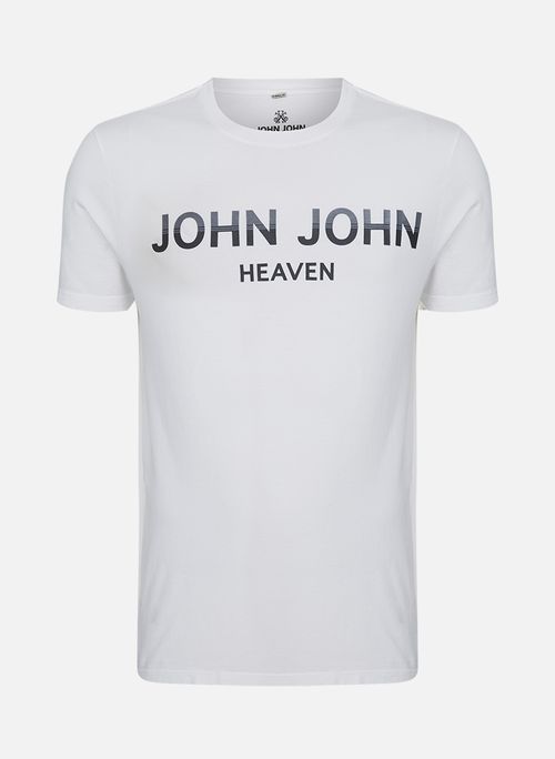 Camiseta Slim Fit Double Tones White John John Masculina