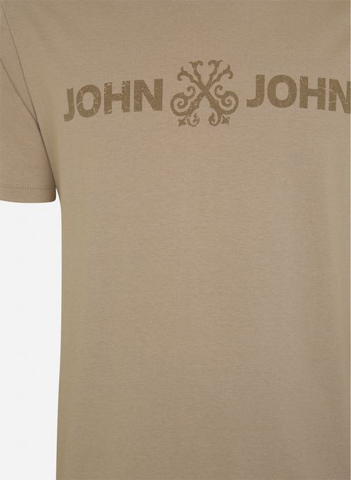 Camiseta Regular Fit Basic Areia John John Masculina