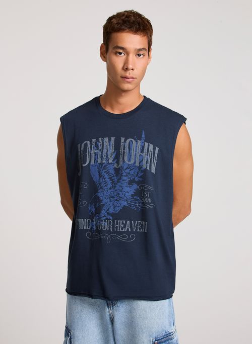 Regata Relaxed Fit Eagle Find Azul John John Masculina