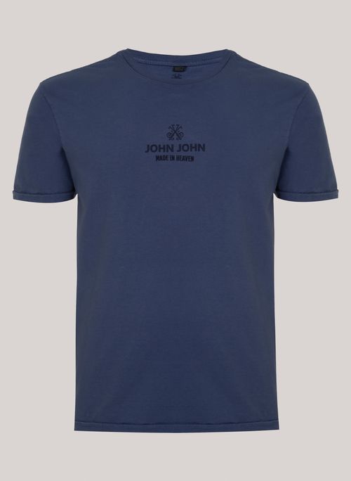 Camiseta Regular Fit Industry Co Azul John John Masculina