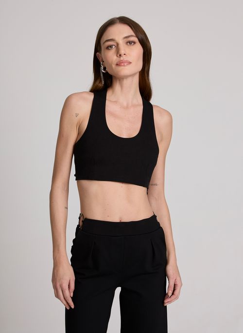 Top Justo Round John John Feminino