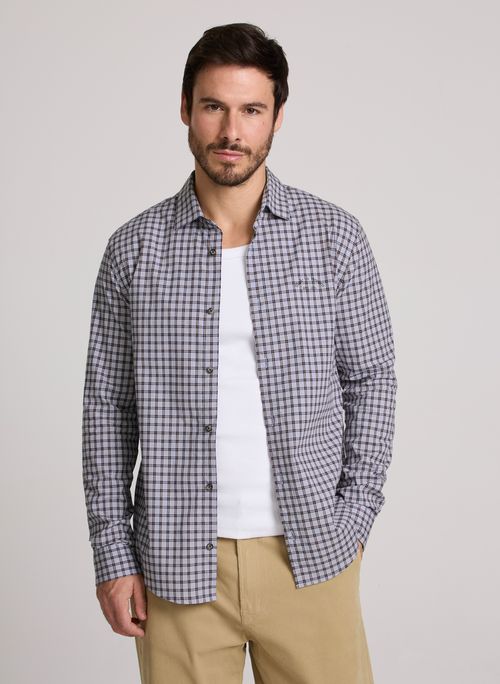 Camisa Regular Fit Cotton Square John John Masculina