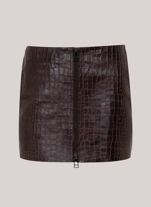 Saia Reta Royal Brown John John Feminina
