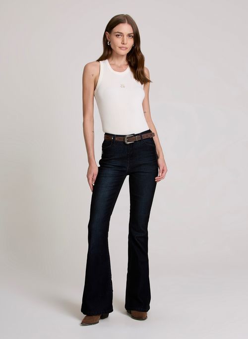 Calça Jeans Flare Velvet Washed John John Feminina