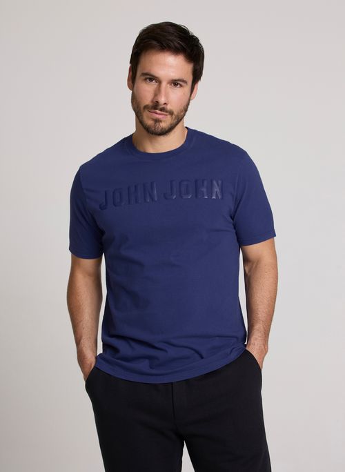 Camiseta Regular Fit John Modern Azul John John Masculina