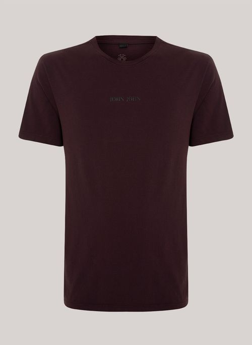 Camiseta Regular Fit Clean Bordô John John Masculina