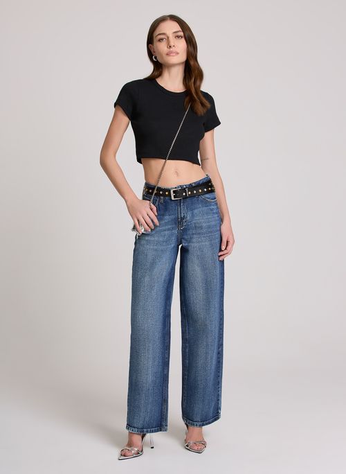 Calça Jeans Relaxed Fit Roma John John Feminina